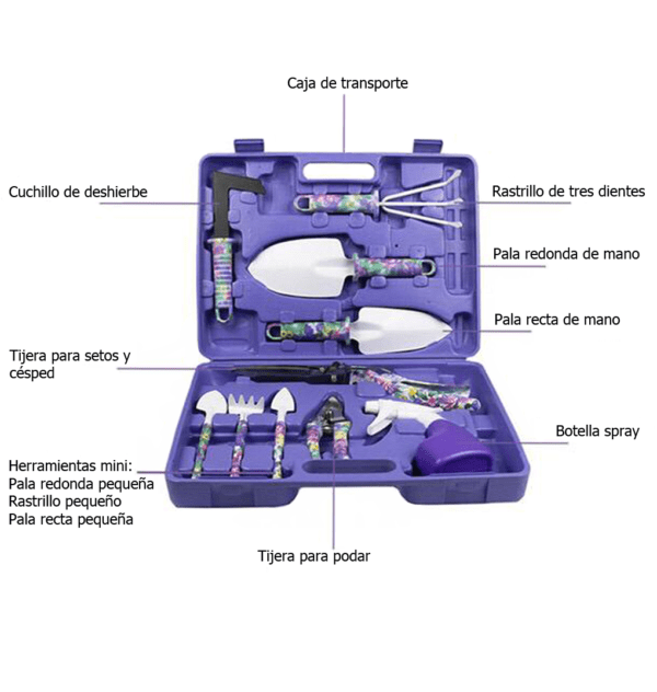 Kit de herramientas para jardín - Imagen 2
